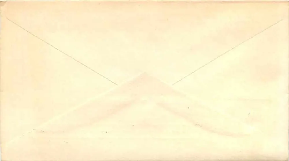Envelope postal de distrito — Ceylon — selo de 2½ centavos - Verso