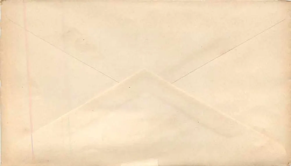Chile — hexagonal 20 centavos stamp — unknown publisher, series number not visible - Back