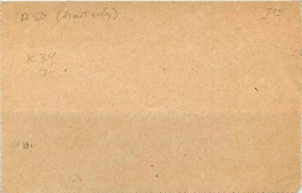 Letter Postcard — Paris — Sent by M. Dom des Sablins, No 146 — French Republic - Back