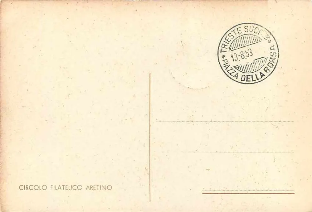 Luca Signorelli — Italienische Ausstellung 1953 — Italienische Republik - Rückseite