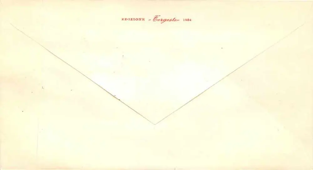Triest — Zone A — Ergänzungsstempel — Ausgabe « Ergostar » 1954 - Rückseite
