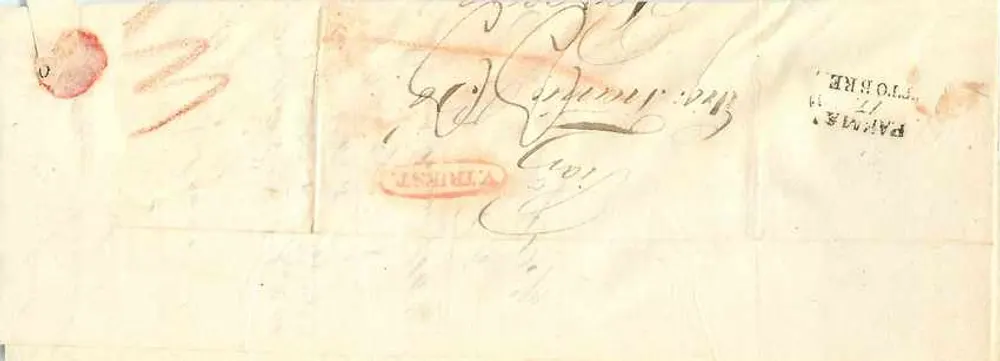 Carte postale ancienne — texte manuscrit et timbre — éditeur 'L. H. B. & Cie' (verso) - Verso