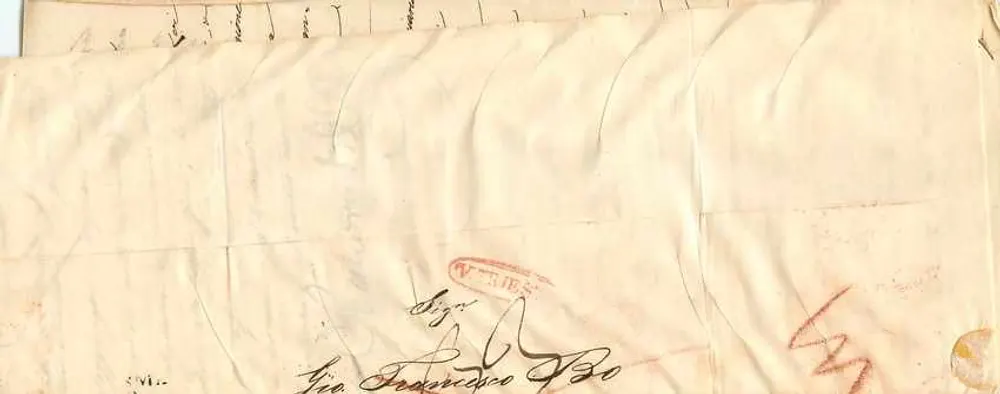Parma — écriture manuscrite — vers 1830 - Verso