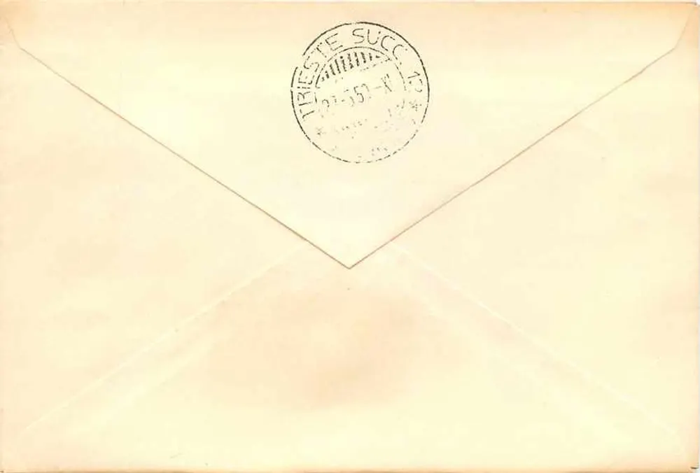 Fête de l'UNESCO à Florence — 5e Conférence générale — Timbres italiens 1950 - Verso
