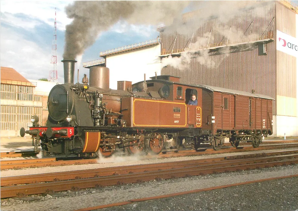 Locomotiva 030T n° 5 da AMTF — Ex Arbed Esch-Schifflange, Dudelange - Frente