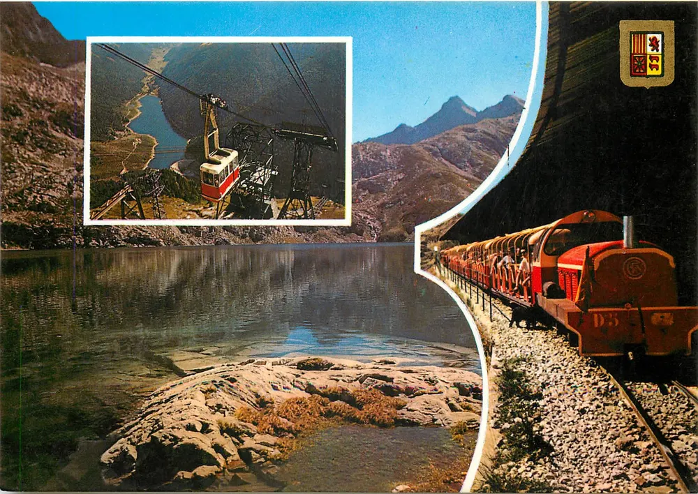See Artouste — Zug und Seilbahn — Verlag A. Doucet et Fils, Lourdes - Vorderseite