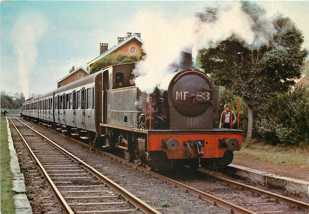 Locomotiva MF 83 — Ferrovia a vapore delle 3 Vallées — Editore EDY, N° 1/81 - Recto