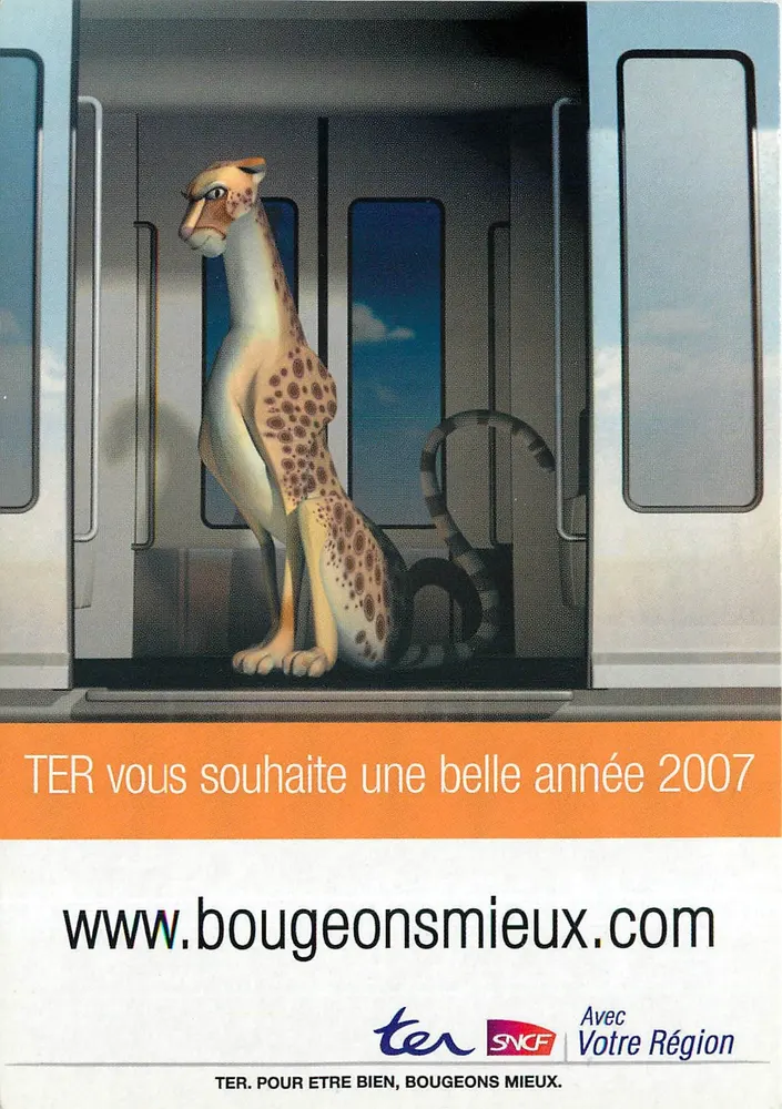 Gigant metra — reklama TER SNCF — wydanie 2007 - Awers