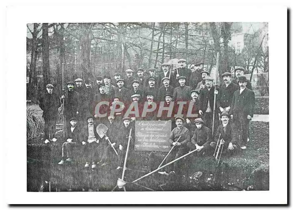 Grupo de operários da cidade de Mechelen — 1914-1918 — editado por 'De Mijlpaal' - Frente