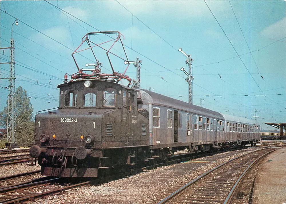 Treno elettrico 169002-3 — partenza da Murnau — Edizioni Moderne & Illustrées - Recto