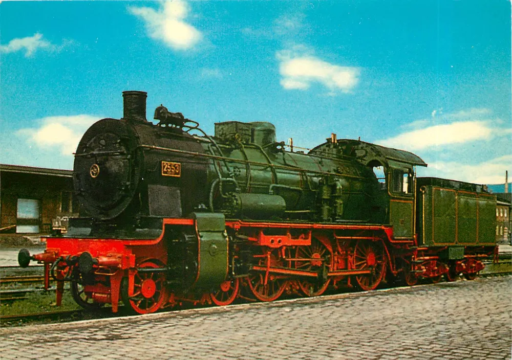 로코모티브 P 8 „에르furt 2553“ — 킹리히 프로이센 스타츠바ehen, 1918년 — REIJU Color Karte CP 1062 - 앞면