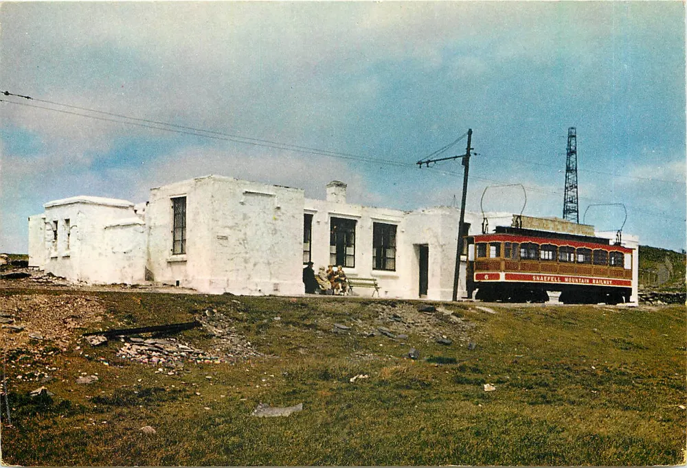 Gipfel von Snaefell — Seilbahnstation — J. Arthur Dixon - Vorderseite