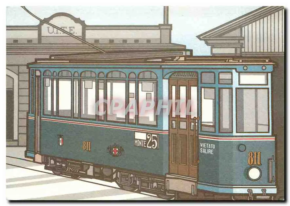 Tramway n°811 in Genua — 1932 — Società Unione Italiana Tramways Elettrici (UITE) - Vorderseite