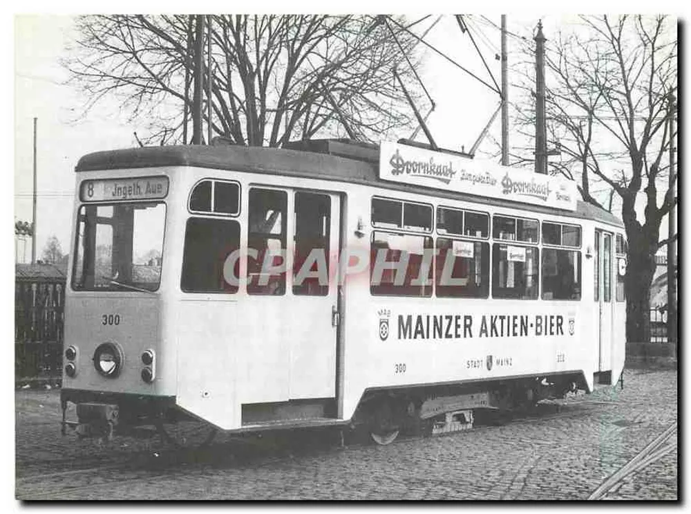 Tramway de Mainz — Tram Tw 300, série 299-300 — éditeur : Buch- und Offsetdruck Georg Veit - Recto