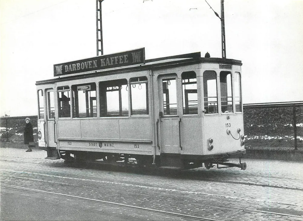 Tramway de Mainz — Bw 153, série 149-154 — éditeur Stadtwerke Mainz AG - Recto