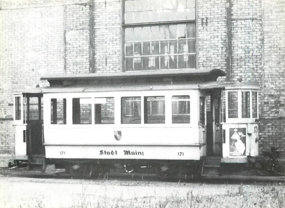 Tramway de Mainz — Bw 171 II, série 171-179 I — éditeur Stadtwerke Mainz AG - Recto