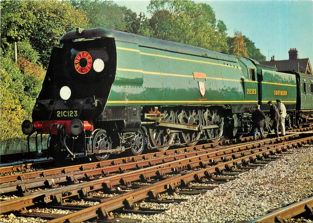 21C123 'Blackmore Vale' — 남부 철도 'West County' 4-6-2형 — E. T. W. Dennis & Sons Ltd. - 앞면