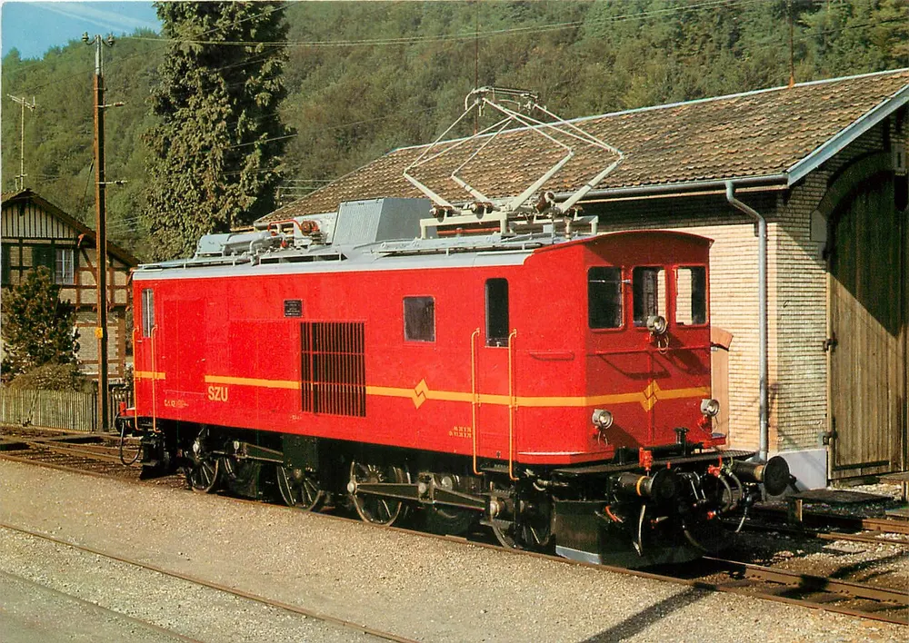 Sihltal — Zürich — Uetliberg-Bahn (SZU) — Locomotive Ce 4/4 42 — MINIREX AG — No. 1424 - Front