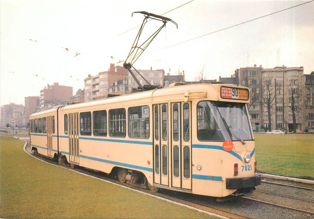 Tramway de Bruxelles — série 7600 — n°36 - Recto