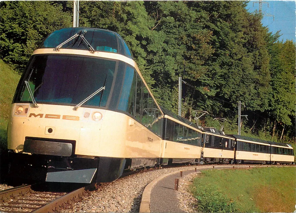 Train MOB — Crystal Panoramic Express — Château-d'Oex - Recto