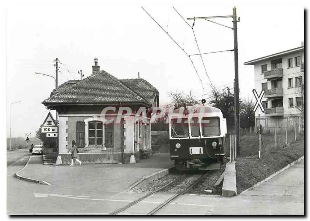 Lausanne — Echallens — Bercher — Bt 51 à Etagnières, 1971 — Chemin de fer touristique Blonay-Chamby - Frente