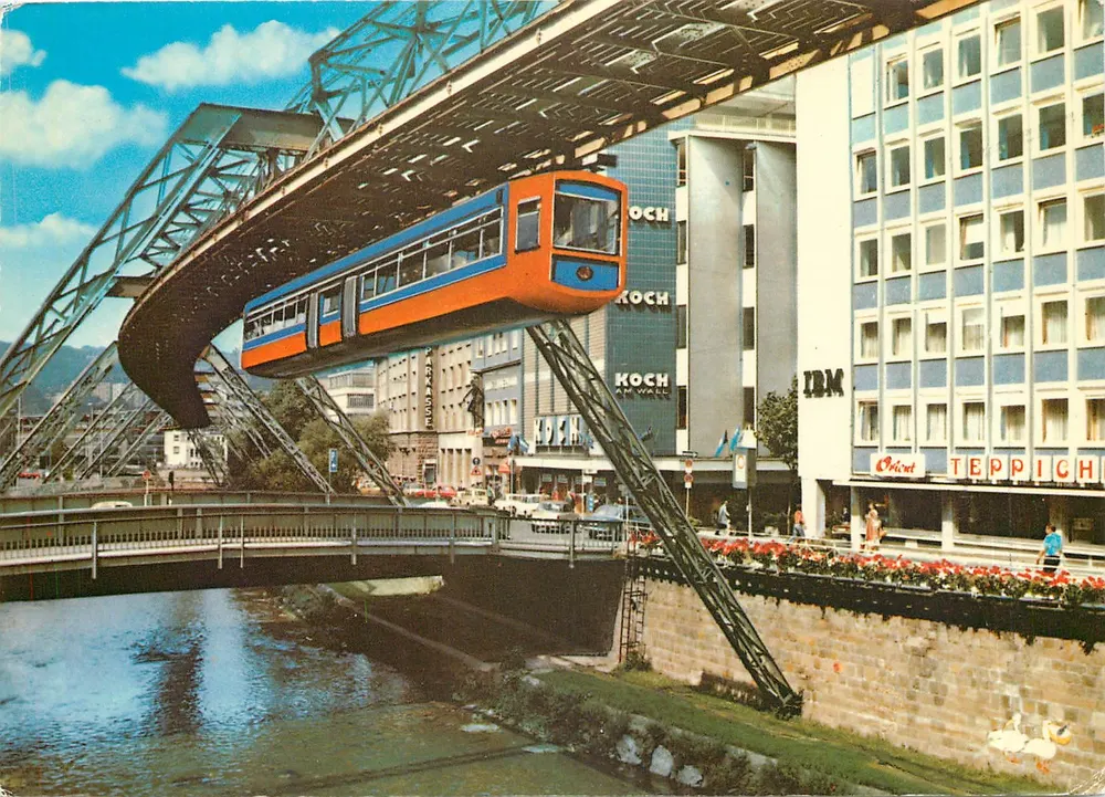 Wuppertal - Schwebefähre - Schwebefähre Wuppertal - Frente