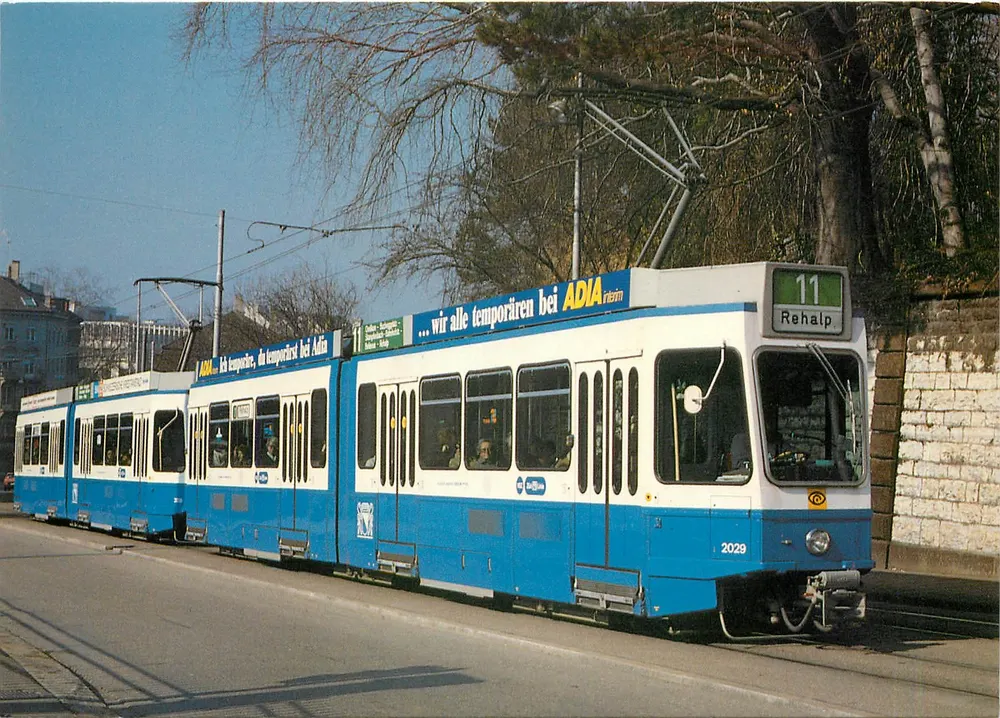 Tramway de Zurich — ligne 11 à Rehalp — éditeur MINIREX AG, n° 1516 - Recto