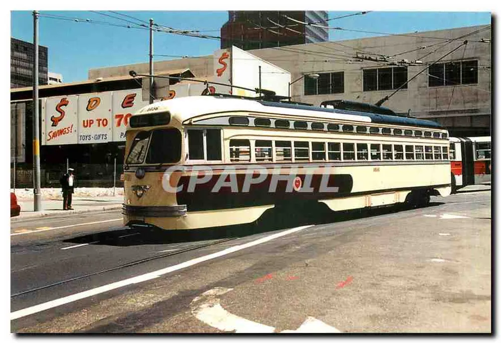 San Francisco F-Market Line — Muni 1056 in Kansas City Livery — SIMPLON Postcards, Billericay, Essex - Vorderseite