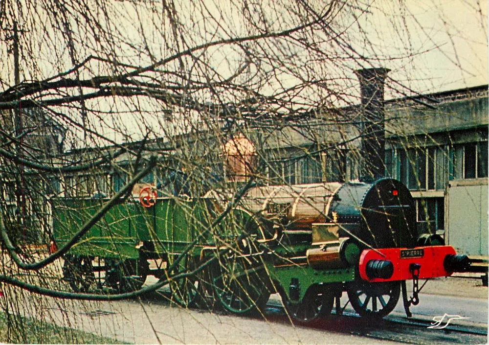 Locomotief 'Buddicom' — terugkeer naar de werkplaatsen SNCF — Frans Spoorwegmuseum Mulhouse - Voorkant