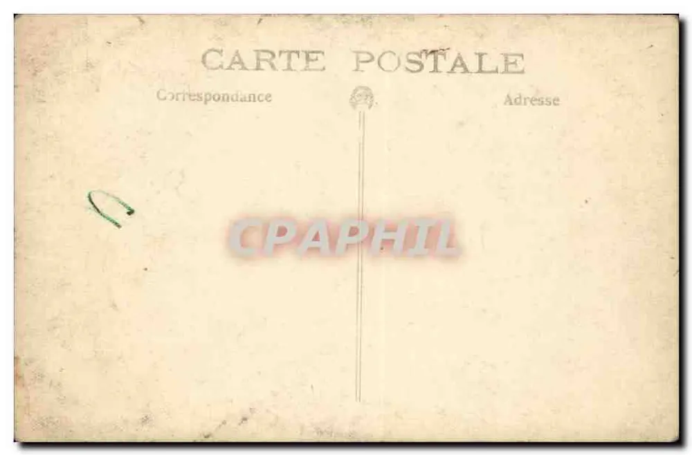 Grupo de crianças e adultos — Sala de recepção com vitrais — Carte postale anônima - Verso