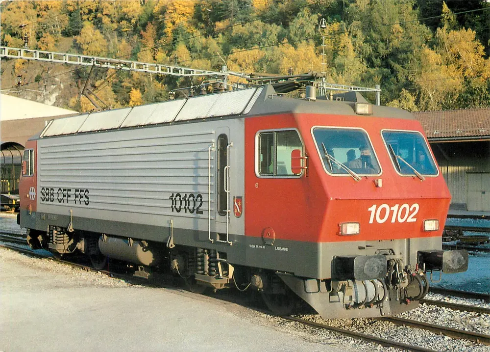 Elektrische locomotief Re 4/4 IV 10102 — Ostermundigen — MINIREX AG, N° 1482 - Voorkant