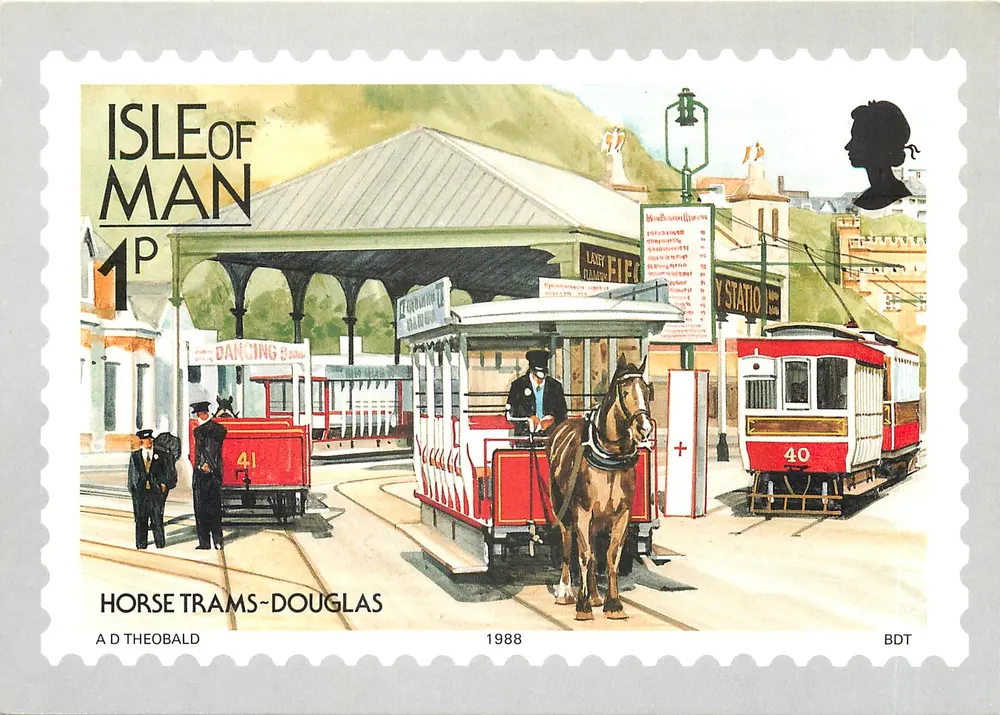 Trams à Douglas — Isle of Man — éditeur BDT, n° de série 5(12) - Recto