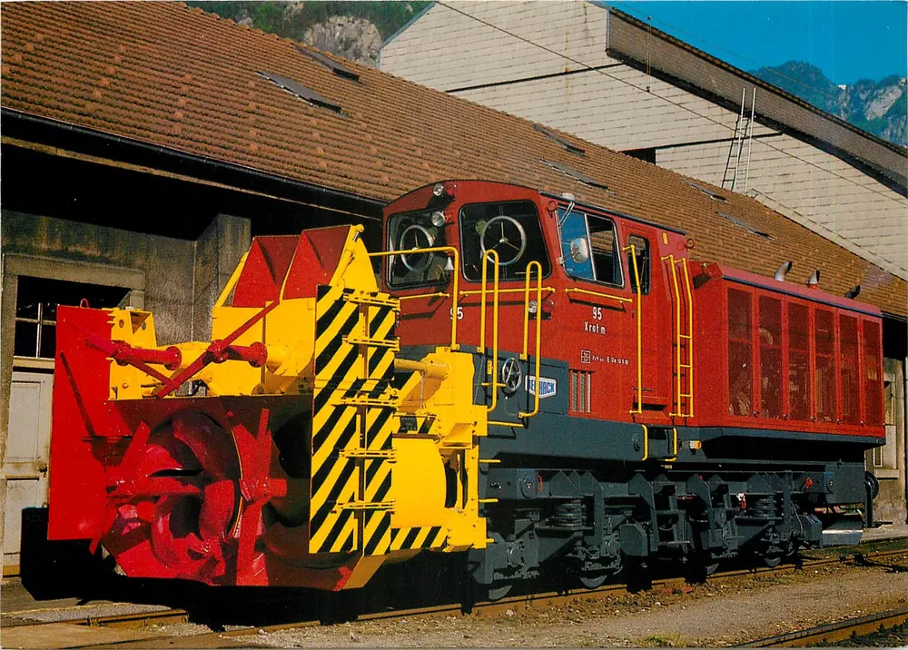 बर्फ के लोकोमोटिव — SBB — प्रकाशक मिनिरेक्स एजी - आगे