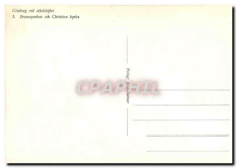 Johannesplatsen — trêm e praça animada — editor J. F. Follinier - Verso