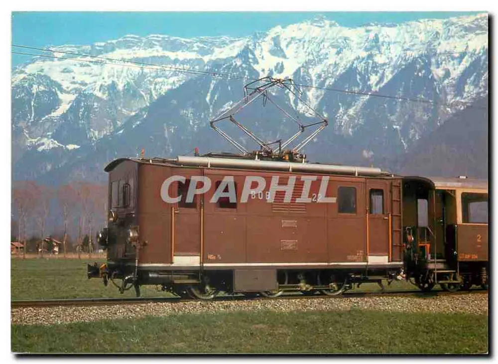 Berner Oberland-Bahnen (BOB) — Locomotive HGe 3/3 22 - Recto
