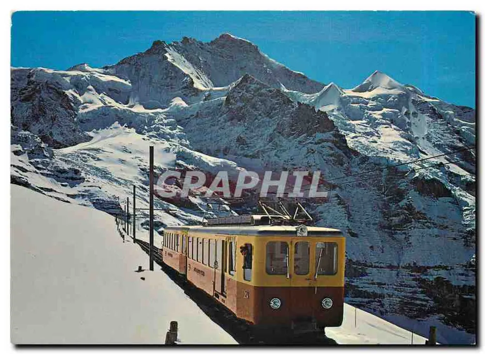Jungfraubahn-Zug — zwischen Kleine Scheidegg und Jungfraujoch — Graphphil - Vorderseite