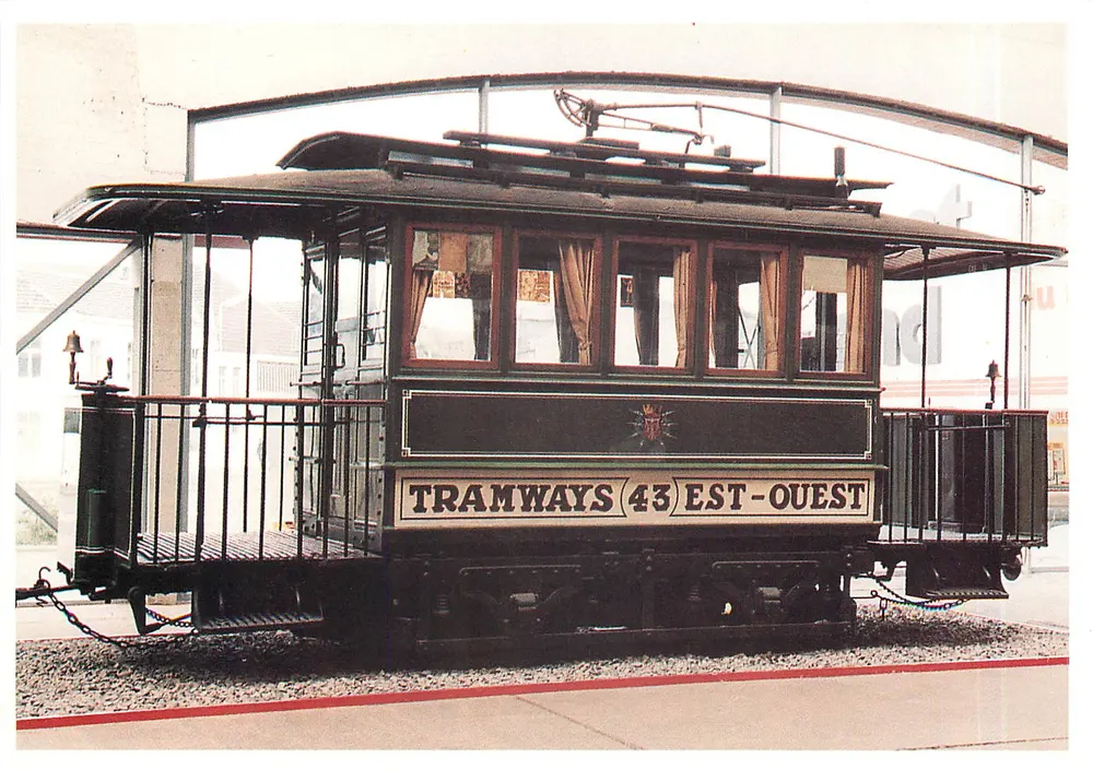 Tramways 43 Est-Ouest — Motrice 43 — Musée des Transports en Commun du Pays de Liège - Recto