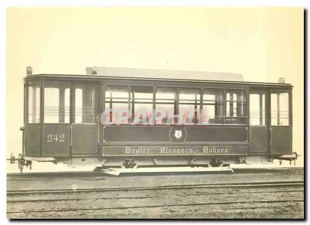 Tram n°242 — Dasler Strassen - Dahnken — Tramli-Press, Basilea - Recto