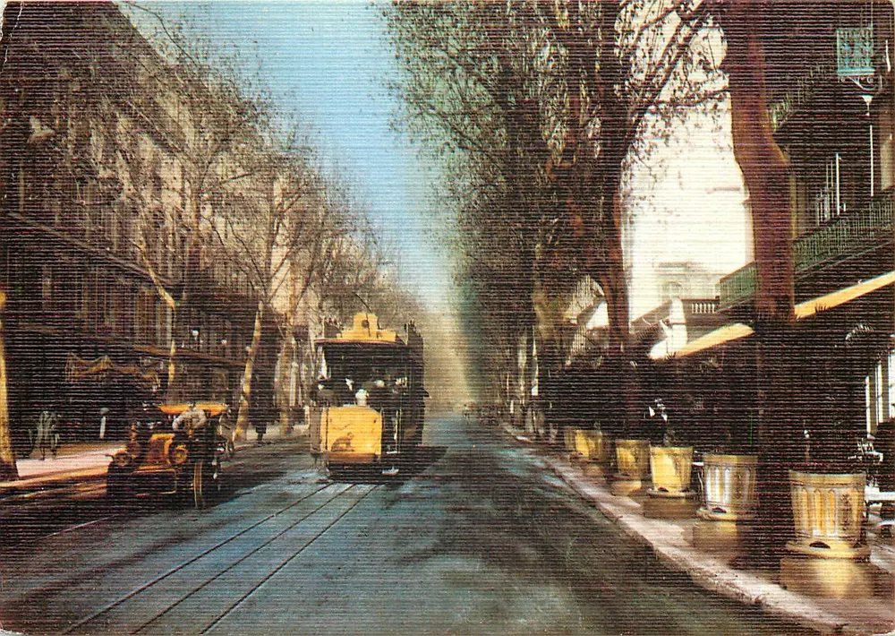 Nizza — L' Avenue de la Gare — Les Éditions 'MAR' 4, Bd de Cimiez - Recto