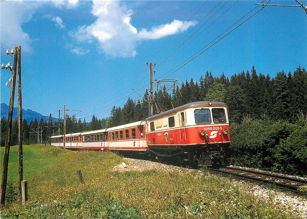 Dampflokomotive ÖBB 1099.008-3 — Ernährklause — Calimena & Co. n° 028/b - Vorderseite
