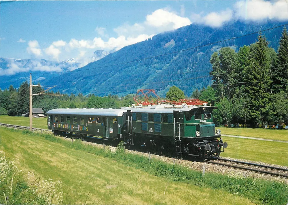 Trein op de Annalstallijn — elektrische locomotief 1245.05 — uitgever - Voorkant