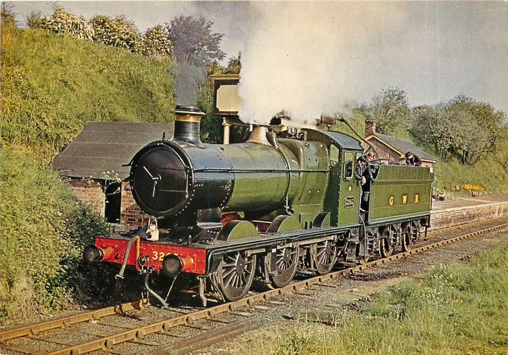 G.W.R. Collett 0-6-0 3205 — Severn Valley Railway, Bridgnorth, Shropshire — Printed by Colin Richardson Printers Limited - Recto