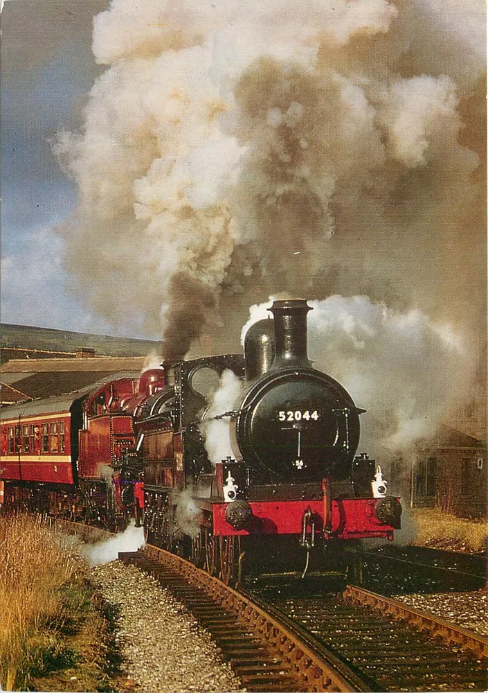 증기 기관차 번호 52044 — Keighley and Worth Valley Railway — 출판사 Richardson Printers Limited - 앞면