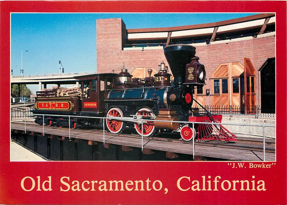 Treno 'J.W. Bowker' — Old Sacramento, California — Fritz Vibe Enterprises Inc. - Recto