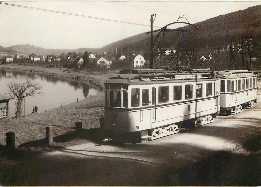 Tramway de la vallée du Neckar — ligne 5 — éditeur HSB - Recto