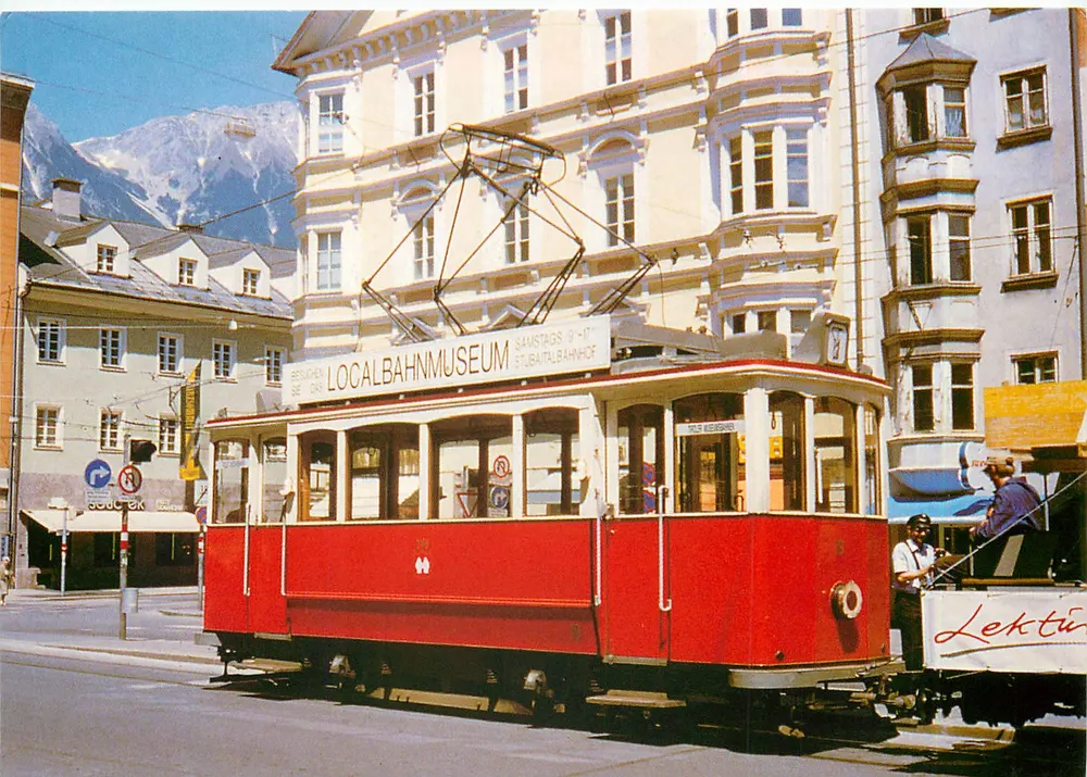 Tramway del museo locale a Innsbruck — TOP CARD Kiadó, n° 9572 - Recto