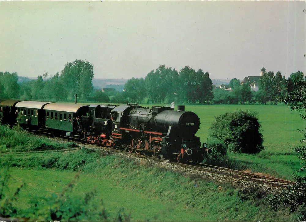 लोकोमोटिव 52 7596 — पूर्व-ÖBB, न्यूएनस्टैड्ट / कोचर — EBV 401/78 - आगे