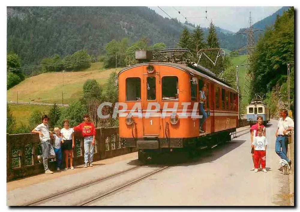 Chegada das automotrices 1 e 11 — Vale dos Ormonts, Cantão de Vaud — Serge Baliziaux, n° CH.67 - Frente