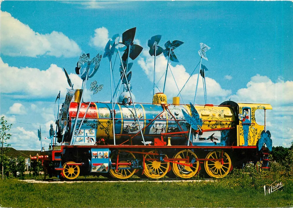 La locomotive des Crèles — Vierzon (Cher) — Éditions Valoire, n° 4839 - Recto