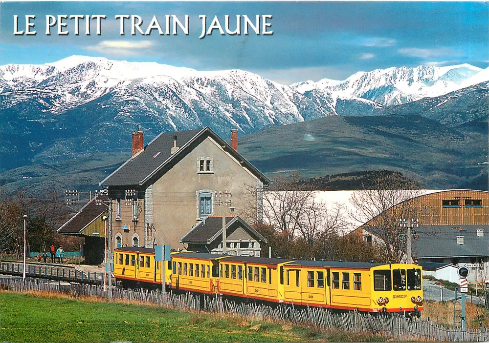 O Pequeno Trem Amarelo — Cerdagne — Edições Valquière-Éstel - Frente